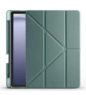 Galaxy Tab A9 Kılıf Zore Tri Folding Kalem Bölmeli Standlı Kılıf