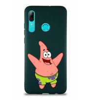Huawei P Smart 2019 Soft Premier Kapak Patrick Yıldız Tasarımlı Silikon Kılıf - Yeşil (Şeffaf)