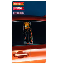 Araç Kapı Direk Kaplama Folyosu Simpson Desenli (Sağ Sol Takım) (2 Adet) - 22x50 (Çok Renkli)