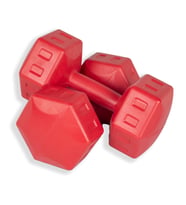 Ecgspor 5 Kg Dambıl Seti 5 Kg x 2 Adet Toplam 10 Kg Ağırlık Seti Kırmızı