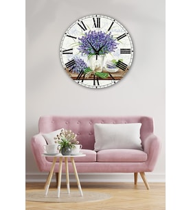 Bilge Retro Tasarımlı Duvar Saati 35 X 35 Cm (Baskılı)