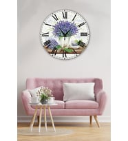 Bilge Retro Tasarımlı Duvar Saati 35 X 35 Cm (Baskılı)