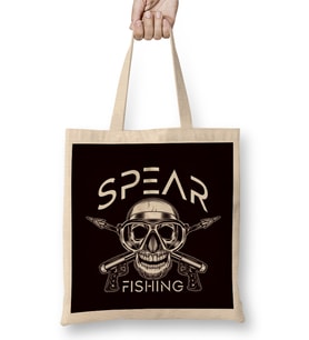 Spearfishing Spearfisher Speargun Underwater Spear Freedive Bez Çanta Uzun Saplı