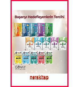 Günay Yayınları günay yayınları 5sınıf  5 bumerang etkinlikli, 5 zoom, 5 haftalık deneme (15 ürün) (Çok Renkli)