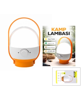 40 LED KAMP LAMBASI - FENER USB ŞARJLI AYARLANABİLİR IŞIK 6.4W - 2400mAh ST-5660