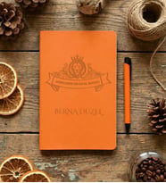 Kişiye Özel Arkadaşa Hediye Defter Doğum Günü Hediyesi (Turuncu)