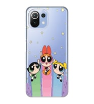 Xiaomi Mi 11 Lite Uyumlu Powerpuff Girls Desenli Şeffaf Telefon Kılıfı