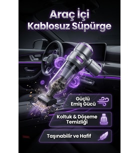 Güçlü Vakum ve Üfleme Özellikli Kablosuz Süpürge