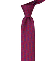 Kırmızı Nokta Desen Slim Kravat SK7333