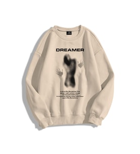 Trendiz Unisex Dreamer Bisiklet Yaka Sweatshirt Taş
