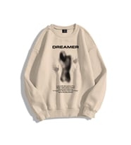 Trendiz Unisex Dreamer Bisiklet Yaka Sweatshirt Taş