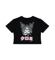 Kuromi 2-5 Yaş Tişört - Siyah