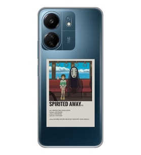 Xiaomi Redmi 13C Uyumlu Spirited Away Poster Tasarımlı Şeffaf Telefon Kılıfı