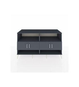 Kronos Konsol 4 Raflı 4 Kapaklı 176x59x99 Antrasit-Antrasit/Aytaşı