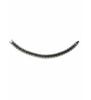 Rodyum-Siyah Çelik Erkek Çelik Bileklik Boy 21.5 Cm / 1.0 Cm - Ebl0046