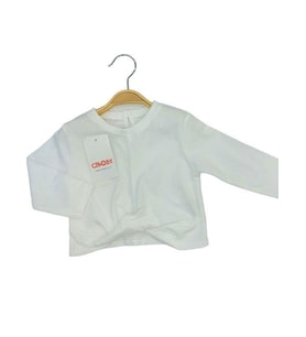 Kız Bebek Pamuklu İnce Uzun Kollu Crop Bluz