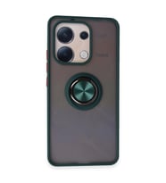 Xiaomi Redmi Note 13 4g Kılıf Montreal Yüzüklü Silikon Kapak - Yeşil