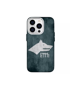 IPHONE 13 PRO MAX ÖZEL TÜRK YAZILI BOZKURT TASARIMLI LÜKS SİLİKON KILIF (Çok Renkli)