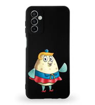 Samsung Galaxy M23 Uyumlu Lansman Kılıf Altı Kapalı İçi Kadife  Bayan Puff Tasarımlı  Kapak (Şeffaf)