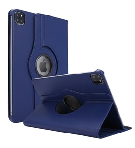 Microsonic Apple iPad Pro 11`` 2022 4. Nesil Kılıf (A2759-A2435-A2761-A2762) 360 Rotating Stand Deri Lacivert