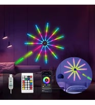 Sunup Rgb Renkli Led’li Işıklı Ses Kontrüllü Havai Fişek Cihazı Led Lamba Aydınlatma