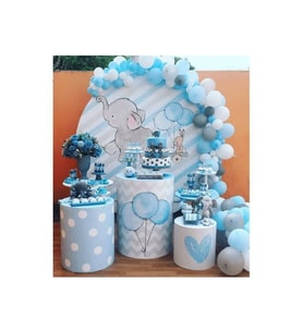 mavi beyaz 30 adet balon