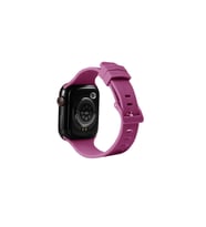 Apple Watch Ultra 49mm Uyumlu Kordon Silikon Yumuşak Esnek Sportif KRD-23 Kayış (Mürdüm)