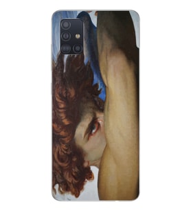 Samsung Galaxy A51 Uyumlu Fallen Angel Tasarımlı Şeffaf Telefon Kılıfı