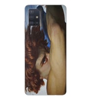 Samsung Galaxy A51 Uyumlu Fallen Angel Tasarımlı Şeffaf Telefon Kılıfı