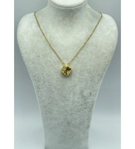 Çelik Gold Açılan Kalp Kolye - 25-ctr152