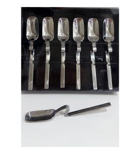 Kahve Kaşık Seti 6 Parça Paslanmaz Çelik 12cm (lekelenmeye ve korozyona dirençli) 097SP632N6BTSP