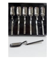 Kahve Kaşık Seti 6 Parça Paslanmaz Çelik 12cm (lekelenmeye ve korozyona dirençli) 097SP632N6BTSP