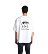 Vintage Van Retro Tasarımı Baskılı Erkek Oversize Tişört