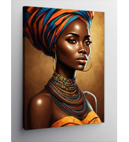 Kanvas Tablo Afrikalı Kadın Sanatı