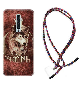 Oppo Reno 2Z 4 Lite 4 Pro 5 6 7 A31 Kılıf Boyun Asklı Rasta Silikon Göktürk 3 1412