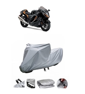Suzuki GSX-R 1300 Hayabusa  Gri Motosiklet Brandası ARKA ÇANTA UYUMLU DEĞİLDİR