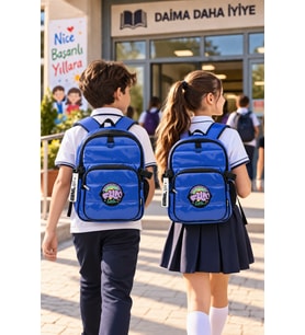 Okul Sırt Çantası Cool Blue 44 x 30 x 20 cm Lüks Öğrenci ve Okul Çantası