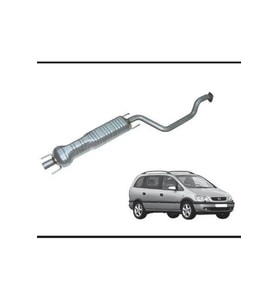 Opel Zafira (a) 1,6-1,8-2,0i 16v Uyumlu Orta Susturucu Egzoz Eksoz 99-03