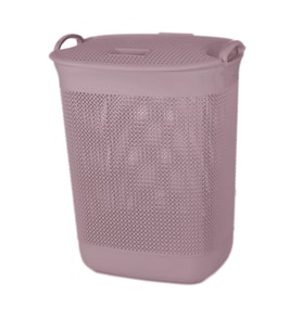 Klassy Damla Büyük Boy Kirli Çamaşır Sepeti – 65 Lt (Pembe)
