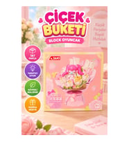 HK121 JAKİ ÇİÇEK BUKETİ 187 PARÇA BLOCK OYUNCAK