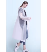 Hayal Sepeti Eva Unisex Yağmurluk çıtçıt düğmeli  - beyaz 