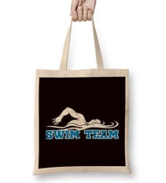 Swimmer Team Swim Swimming Pool Instructor Coach Athlete Bez Çanta Uzun Saplı