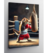 Kanvas Tablo Boksör Kedi