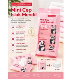 Kalemhane Islak Mendil Çocuklar İçin Mini Boy