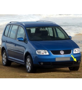 VW Touran 2003-2006 Ön Tampon Sol Sis Farı Kapağı 1T0853665A