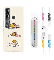 Tecno Spark 6 6 Go 8C 8 Pro 7 7 Pro Kılıf Kablo Koruma Spiral Silikon Sweety Egg 1322