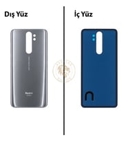 Xiaomi Redmi Note 8 Pro Mineral Grisi Arka Pil Kapağı Batarya Kapağı Lazer Kesim Back Cover
