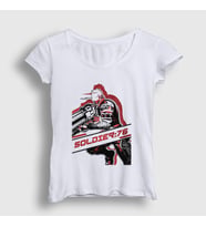 Presmono Kadın Beyaz Soldier 76 Oyun Overwatch T-Shirt 362553tt