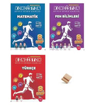 Newton LGS 2027 8. Sınıf Matematik Fen Bilimleri ve Türkçe 3lü Set Kondisyon Denemeleri + Telefon Standı