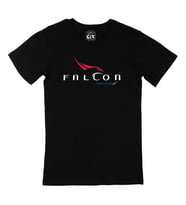Falcon Spacex Siyah Tişört